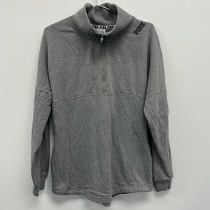 Gray PINK Quarter Zip, Size XS